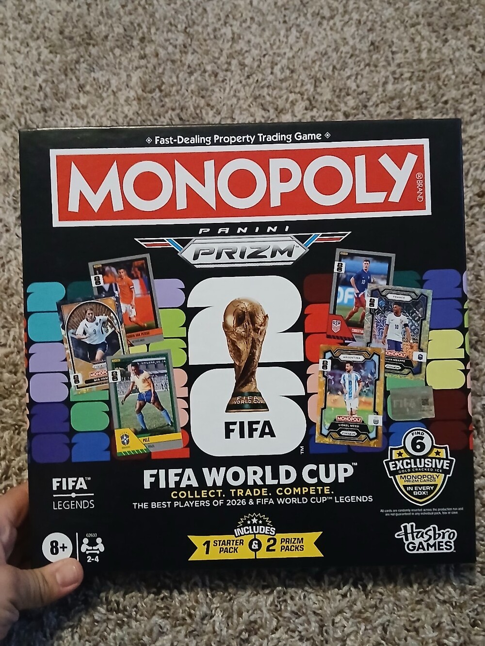Monopoly Panini Prizm: FIFA World Cup Board Game with Monopoly Panini Prizm